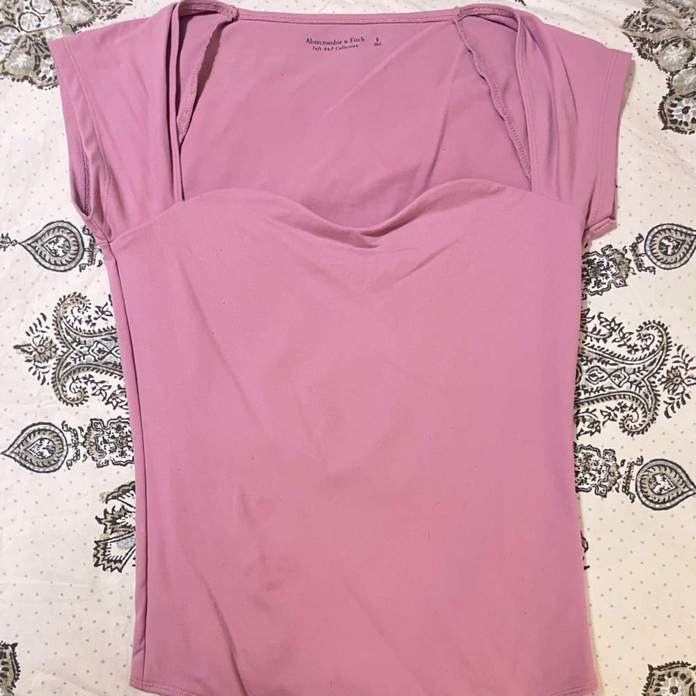 abercrombie & fitch pink bodysuit